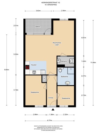 Plattegrond - Kerkraderstraat 1G, 6471 BJ Eygelshoven - Plattegrond verdieping.jpg